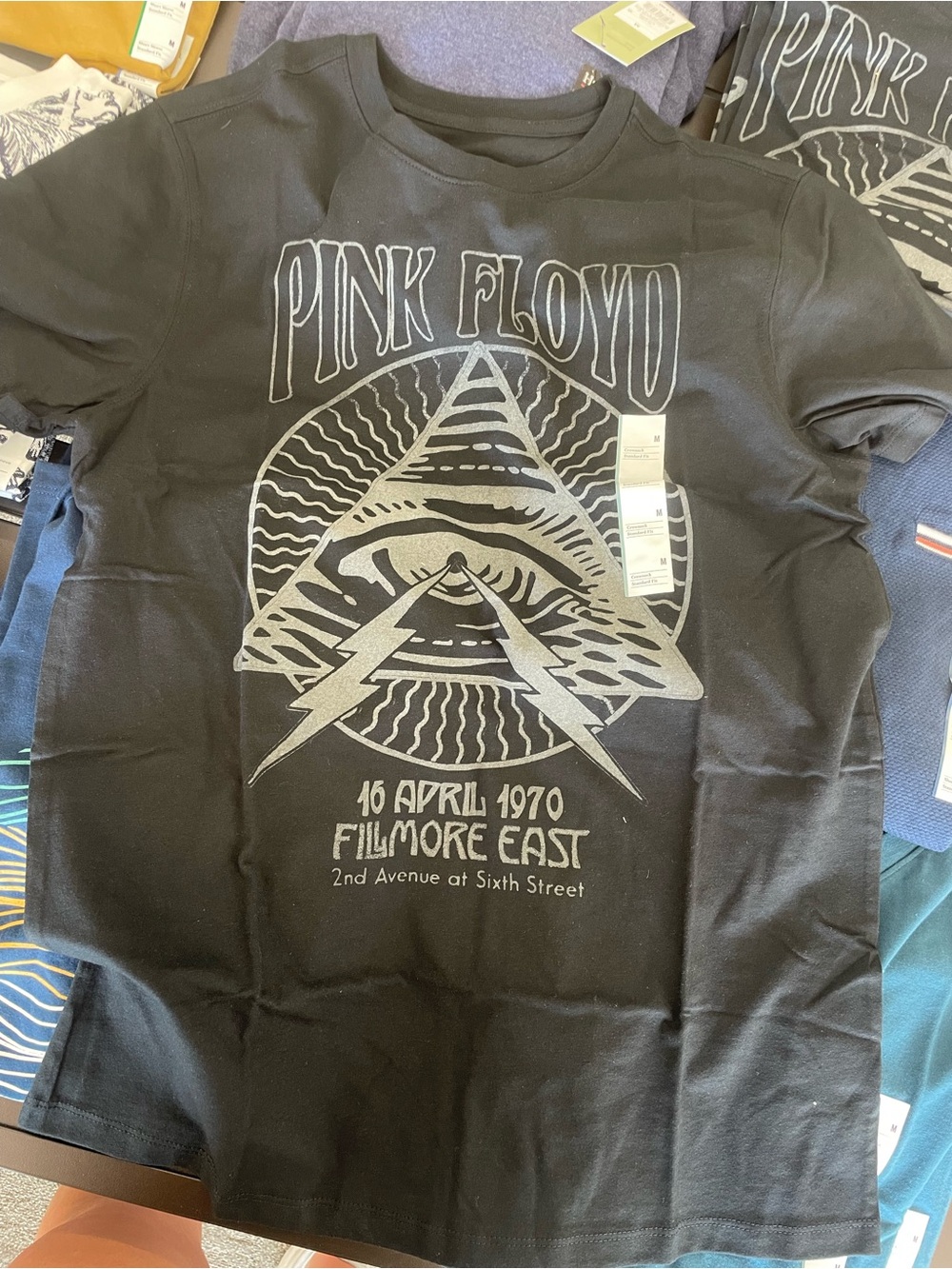 Pink Floyd Black T-Shirt with Silver Graphic